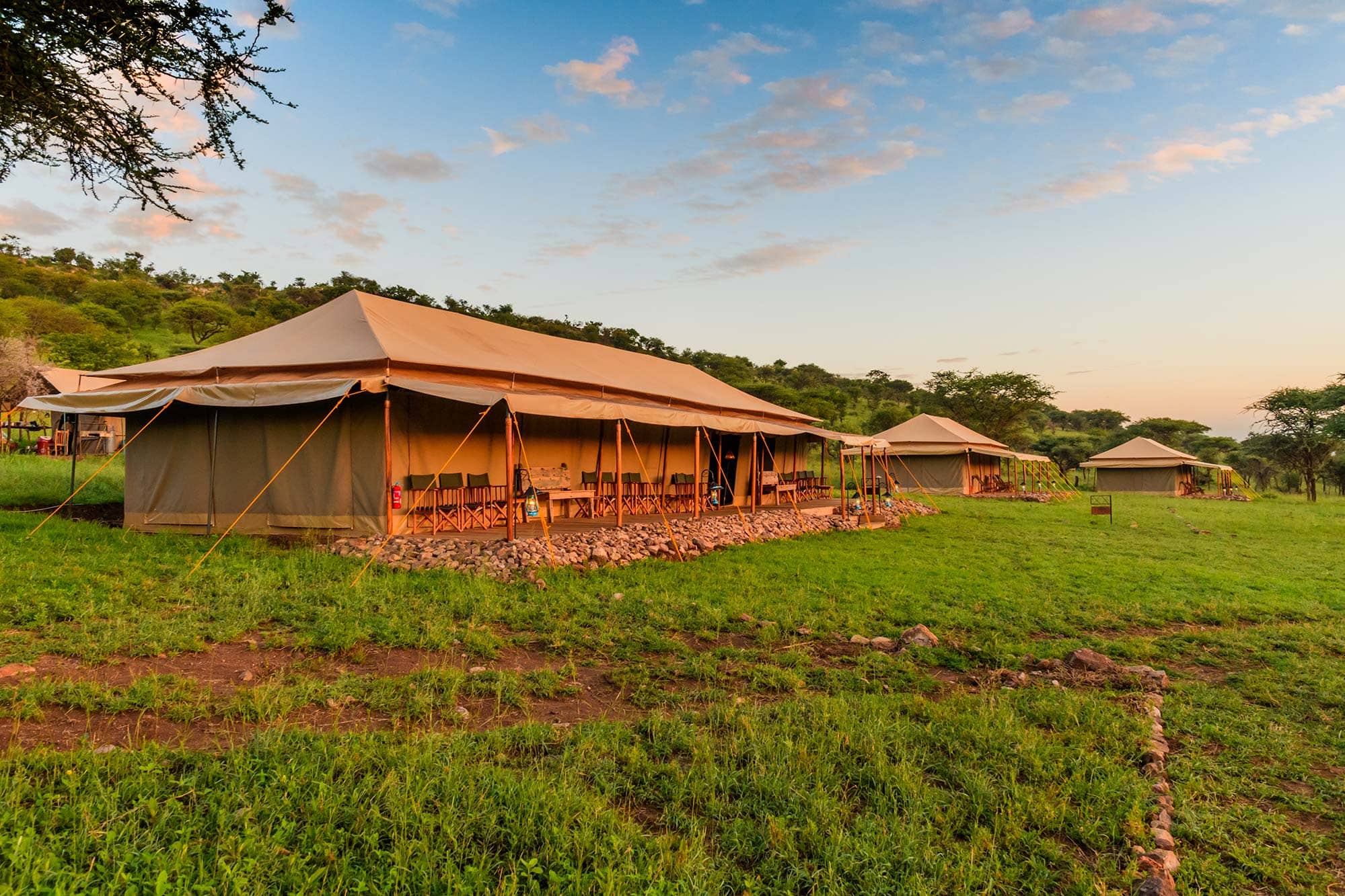 A tented camp in Tanzania